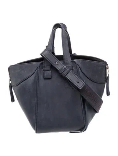 Pre-owned Loewe Leather Hammock 2024 In Blue
