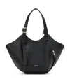 Loewe Leather Hammock Flip Tote Bag In Black