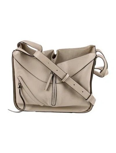 Pre-owned Loewe Leather Hammock In Neutral