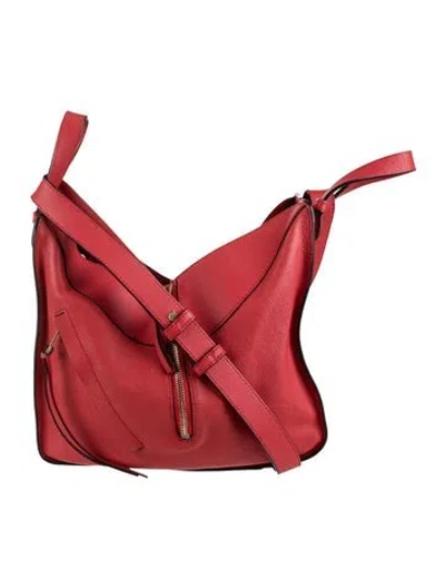 Pre-owned Loewe Leather Hammock In Red