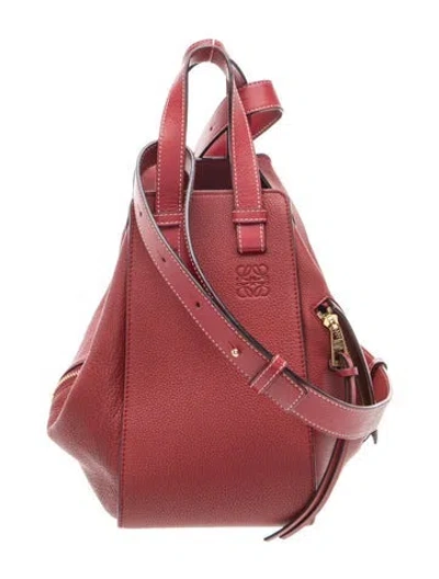 Pre-owned Loewe Leather Hammock In Red