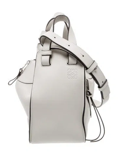 Pre-owned Loewe Leather Hammock In White