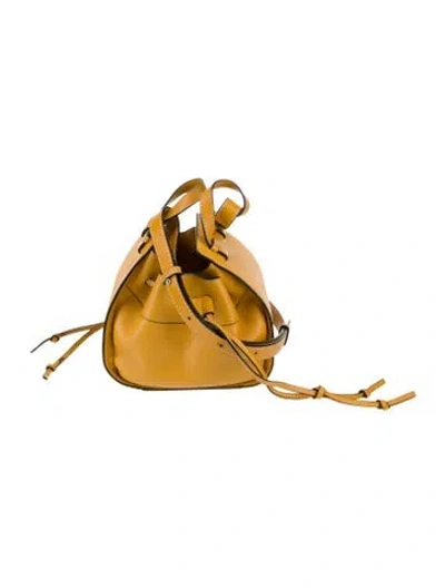 Pre-owned Loewe Leather Hammock In Yellow
