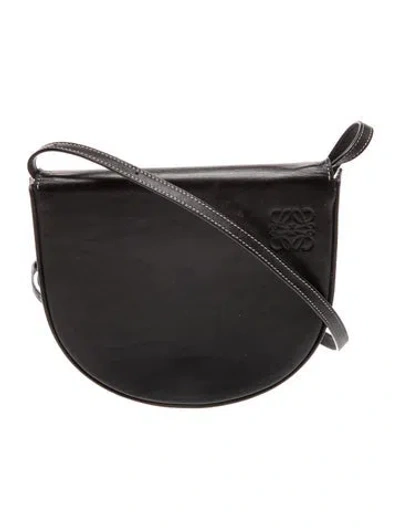 Pre-owned Loewe Leather Heel In Black