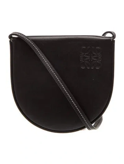 Pre-owned Loewe Leather Heel In Black