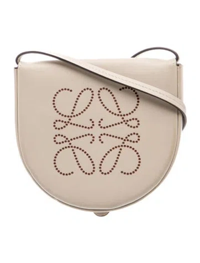 Pre-owned Loewe Leather Heel In Neutrals