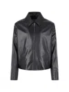 Loewe Leather Jacket In Black