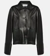 Loewe Leather Jacket In Black