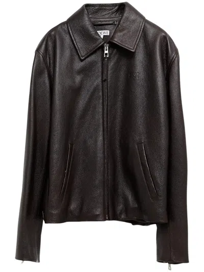 Loewe Deerskin Jacket In Black