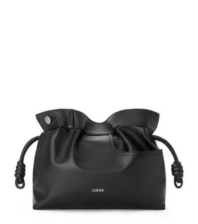 LOEWE LEATHER JEAN-DETAIL FLAMENCO CLUTCH BAG
