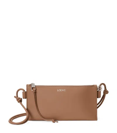 Loewe Leather Joya Pouch In Brown