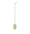 Loewe Classic Calfskin Leaf Insect Key Chain Ornament In Yellow