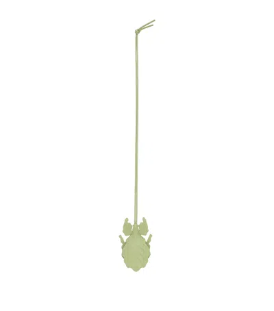 Loewe Leather Leaf Insect Charm In Yellow