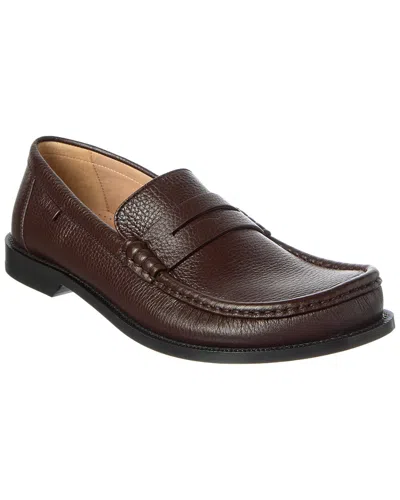 Loewe Leather Loafer In Brown