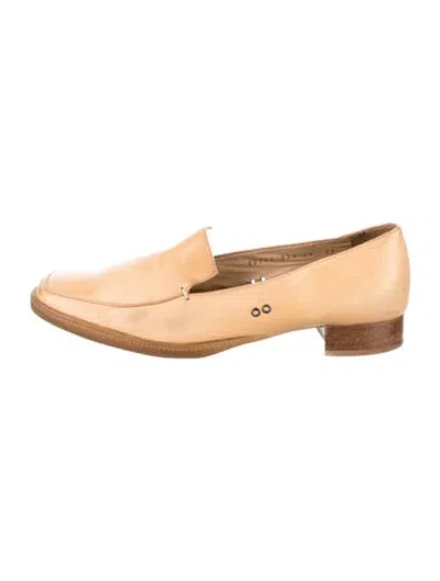 Pre-owned Loewe Leather Loafers In Neutrals