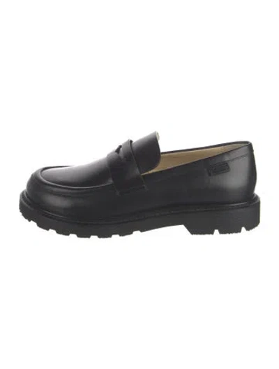 Pre-owned Loewe Leather Loafers In Neutrals