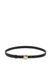 Loewe Ceinture En Cuir De Veau Lisse Pebble In Black