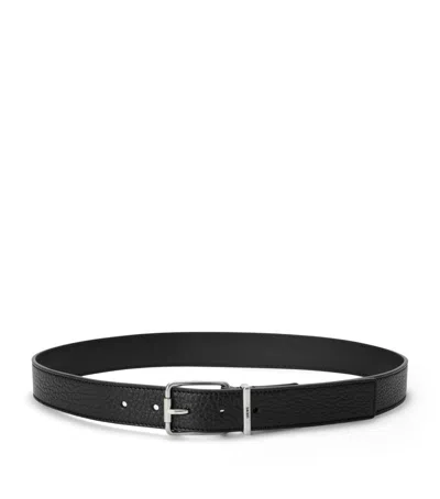 Loewe Leather Logo Buckle Belt In Black