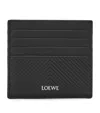 Loewe Simple Open Cardholder In Supple Grained Calf Leather In Black