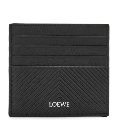 Loewe Leather Logo Card Holder In Black