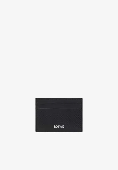 Loewe Leather Logo Cardholder In Black
