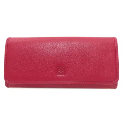 Pre-owned Loewe Leather Long Wallet (bi-fold) ()