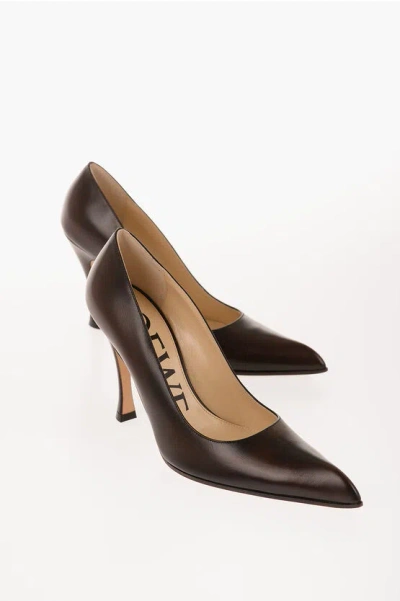 Loewe Leather Louis Heel Pumps In Black