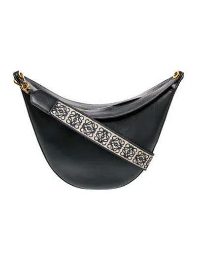 Pre-owned Loewe Leather Luna In Black