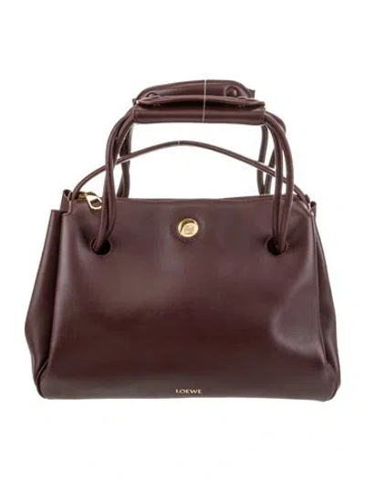 Pre-owned Loewe Leather Madrid Medium 2025 In Brown