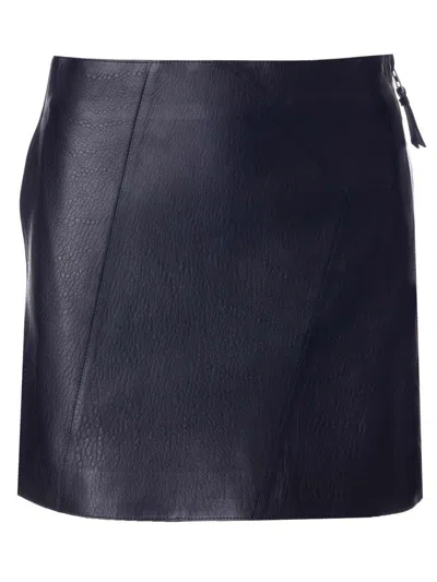 Loewe Leather Mini Skirt Skirts Black