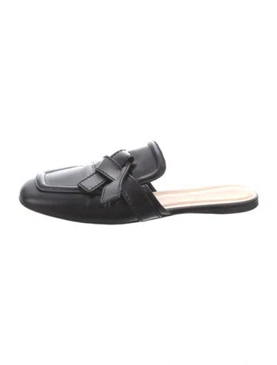 Pre-owned Loewe Leather Mules In Black