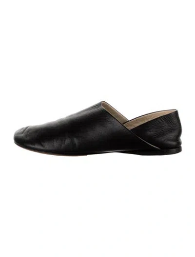 Pre-owned Loewe Leather Mules In Black