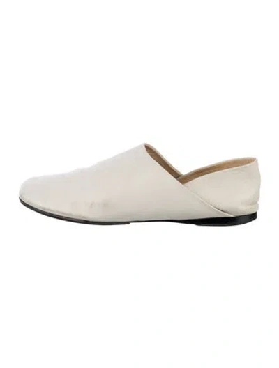 Pre-owned Loewe Leather Mules In White