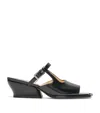 Loewe Leather Onda Mary Jane Mules 45 In Black