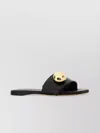 Loewe Leather Open Toe Flat Sole Slippers