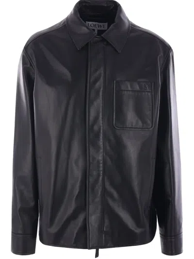 LOEWE LEATHER OVERSHIRT