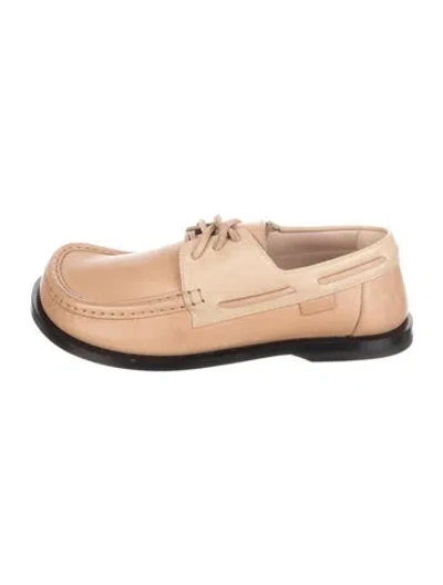 Pre-owned Loewe Leather Oxfords In Brown