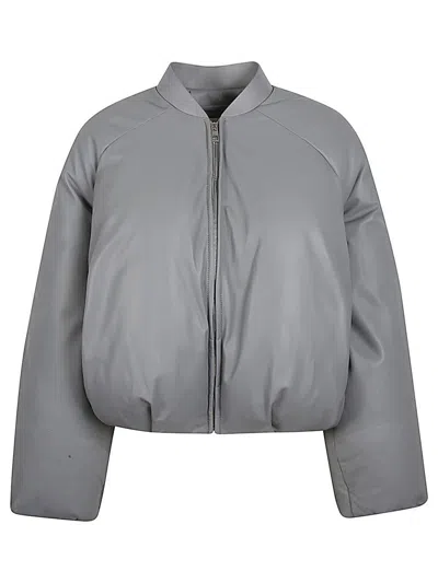 LOEWE LOEWE LEATHER PADDED BOMBER JACKET