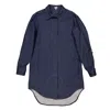 Loewe Leather-trimmed Wool And Cashmere Overshirt In Blue