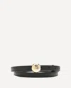 Loewe Leather Pebble Belt In Black