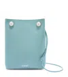 Loewe Anagram Pebble Leather Bucket Bag In Blue