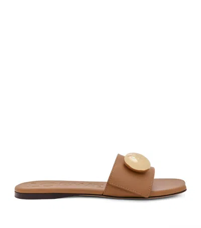 LOEWE LEATHER PEBBLE SANDALS