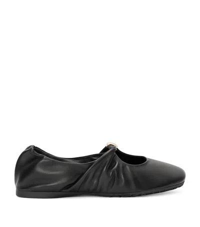 LOEWE LEATHER PEBBLE SOFT BALLET FLATS
