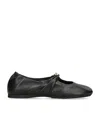 Loewe Pebble Sabot In Soft Lamb Nappa Leather In Black In Black