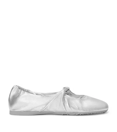 LOEWE LEATHER PEBBLE SOFT BALLET FLATS