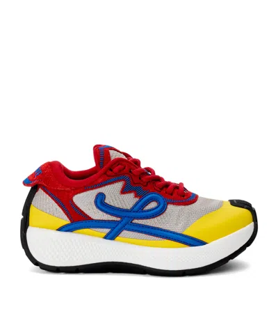Loewe Leather Pogo Sneakers In Animal Print