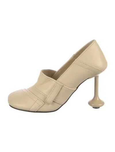 Pre-owned Loewe Leather Pumps In Neutral