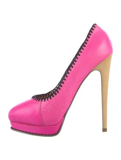 Pre-owned Loewe Leather Pumps In Pink