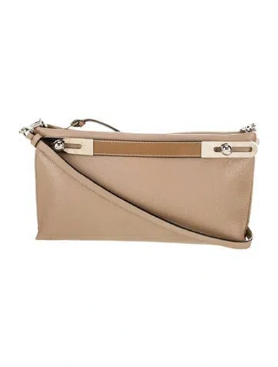 Pre-owned Loewe Leather Puzzle In Brown