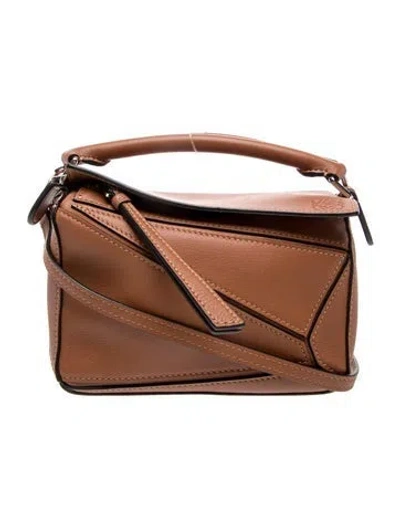 Pre-owned Loewe Leather Puzzle Medium In Multi